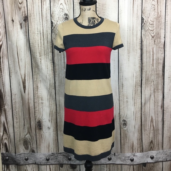 calvin klein red sweater dress